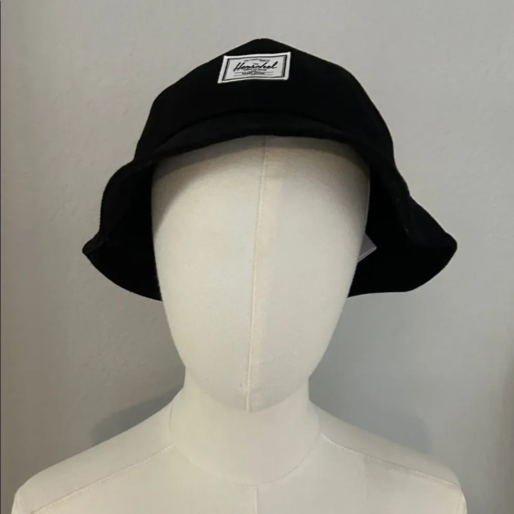 Herschel Supply Co, Henderson Bucket Hat, Black Denim, Size Small/Medium